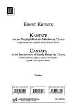 Ernst Krenek Notenblätter Kantate op.72 für Sopran, Chor