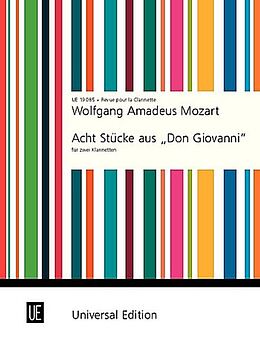 Wolfgang Amadeus Mozart Notenblätter 8 Stücke aus Don Giovanni