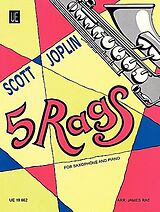 Scott Joplin Notenblätter 5 Rags for saxophon and piano