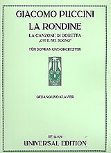 Giacomo Puccini Notenblätter Canzone der Doretta aus La rondine