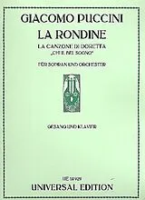Giacomo Puccini Notenblätter Canzone der Doretta aus La rondine