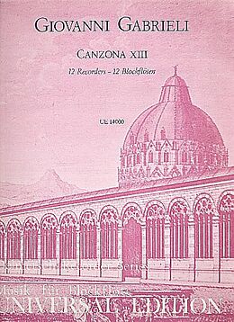 Giovanni Gabrieli Notenblätter Canzona no.13 für SSSAAAATBBB