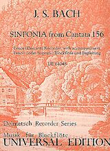 Johann Sebastian Bach Notenblätter Sinfonia from Cantata 156 for tenor