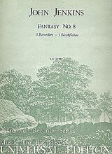 John Jenkins Notenblätter Fantasy no.8 für 3 Blockflöten (SSA)