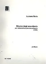 Luciano Berio Notenblätter Ritorno degli Snovidenia per