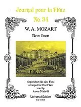 Wolfgang Amadeus Mozart Notenblätter Don Juan für Flöte solo