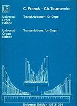 Gabriel Urbain Fauré Notenblätter Transkriptionen für Orgel von Cesar Franck und Charles Tournemire