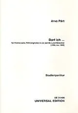 Arvo Pärt Notenblätter Darf ich für Violine