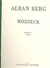 Alban Berg Notenblätter Wozzeck op.7 partitur (dt/en)