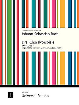 Johann Sebastian Bach Notenblätter 3 Choralvorspiele für