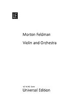 Morton Feldman Notenblätter Violin and orchestra 1979 score