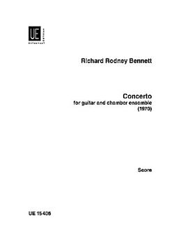 Richard Rodney Bennett Notenblätter Concerto for guitar and chamber