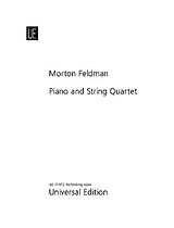 Morton Feldman Notenblätter Piano and string quartet