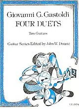 Giovanni Giacomo Gastoldi Notenblätter 4 Duets