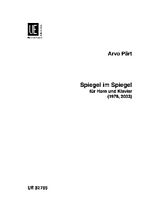 Arvo Pärt Notenblätter Spiegel im Spiegel für