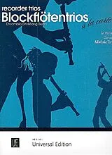  Notenblätter Blockflötentrios à la carte