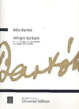 Béla Bartók Notenblätter Allegro barbaro