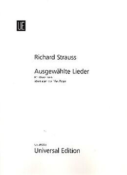 Richard Strauss Notenblätter Ausgewählte Lieder