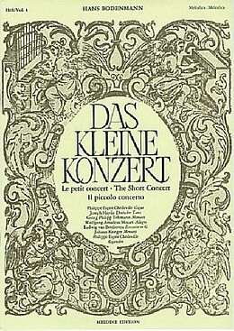 Hans Bodenmann Notenblätter Das kleine Konzert Band 4 (+Schallplatte)