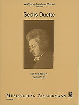 Wolfgang Amadeus Mozart Notenblätter 6 Duette Band 2 (Nr.4-6) KVAnh.157