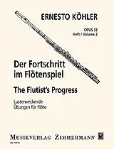 Ernesto Köhler Notenblätter Der Fortschritt im Flötenspiel op.33 Band 2