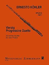 Ernesto Köhler Notenblätter 40 progressive Duette op.55 Band 1