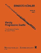 Ernesto Köhler Notenblätter 40 progressive Duette op.55 Band 2