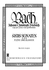Johann Christoph Friedrich Bach Notenblätter Sonate F-Dur Nr.5