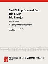 Carl Philipp Emanuel Bach Notenblätter Trio E-Dur
