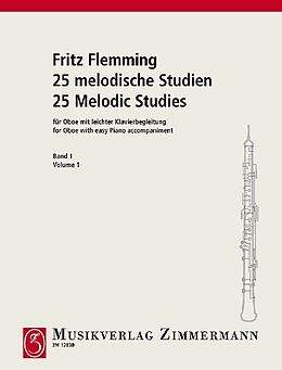 Fritz Flemming Notenblätter 25 melodische Studien Band 1