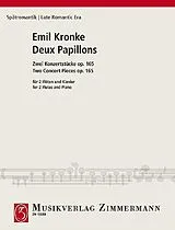 Emil Kronke Notenblätter 2 Papillons op.165
