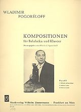 Wladimir Pogoreloff Notenblätter Kompositionen Band 1für Balalaika und Klavier