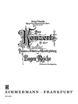 Eugen Reiche Notenblätter Konzert A-Dur Nr.2