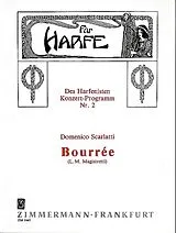 Domenico Scarlatti Notenblätter Bourrée