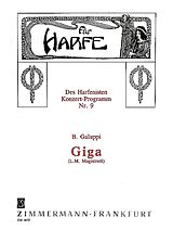 Baldassare Galuppi Notenblätter Giga für Harfe