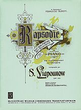 Sergej Mikhaikovich Liapunov Notenblätter Ukrainische Rhapsodie op.28