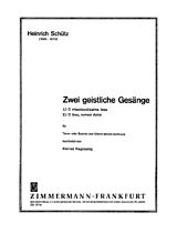 Heinrich Schütz Notenblätter 2 geistliche Gesänge