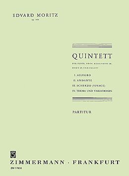 Edvard Moritz Notenblätter Quintett op.169