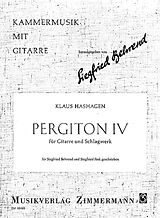 Klaus Hashagen Notenblätter Pergiton 4 für Gitarre und