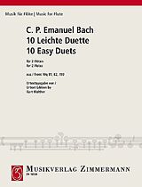 Carl Philipp Emanuel Bach Notenblätter 10 leichte Duette