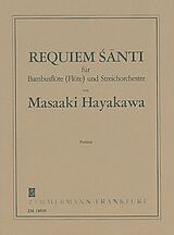 Masa Aki Hayakawa Notenblätter Requiem santi für Bambusflöte