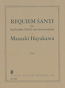 Masa Aki Hayakawa Notenblätter Requiem santi für Bambusflöte