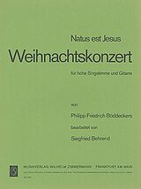 Philipp Friedrich Böddecker Notenblätter Natus est Jesus Weihnachtskonzert