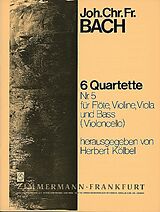 Johann Christoph Friedrich Bach Notenblätter 6 Quartette Band 5 (Nr.5)