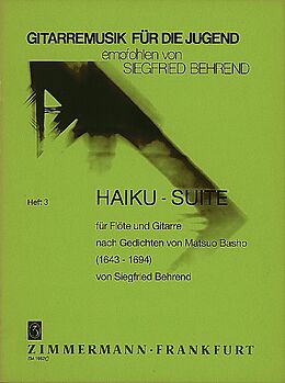 Siegfried Behrend Notenblätter Haiku-Suite