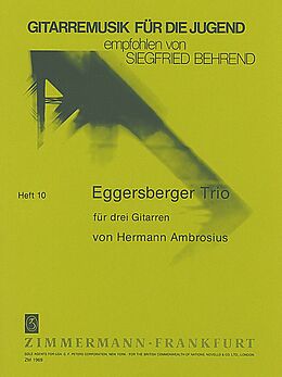 Hermann Ambrosius Notenblätter Eggersberger Trio für 3 Gitarren