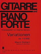 Mauro Giuliani Notenblätter Variationen op.113 für