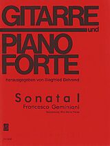 Francesco Geminiani Notenblätter Sonate C-Dur Nr.1