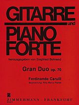 Ferdinando Carulli Notenblätter Gran duo op.70