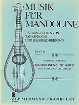 Hermann Ambrosius Notenblätter Mandolinensuite G-Dur für
